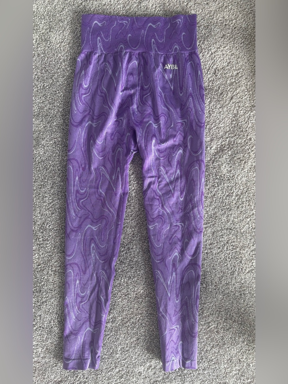 AYBL Violet Marble High-Waist Leggings